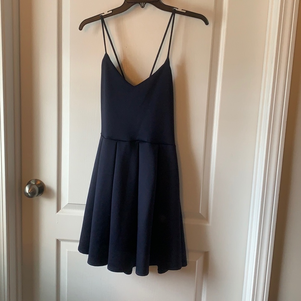 Navy cocktail dress